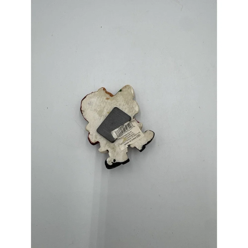Crooked Head Teddy Bear Christmas Magnet